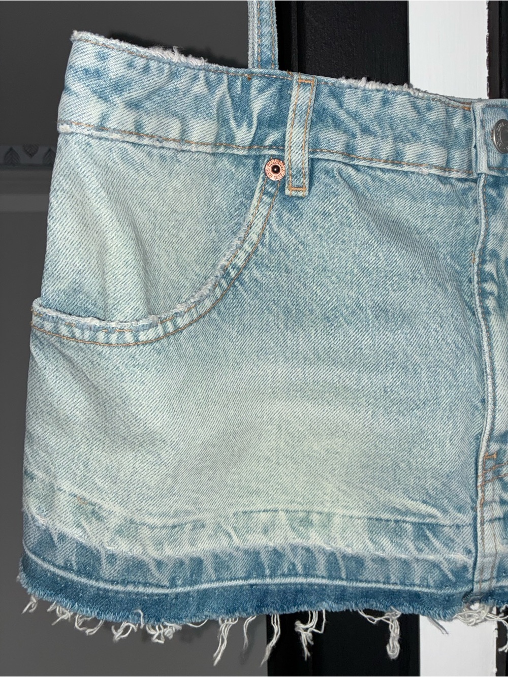 Zara - Denim Crop Tank Top - Picture 5 of 13